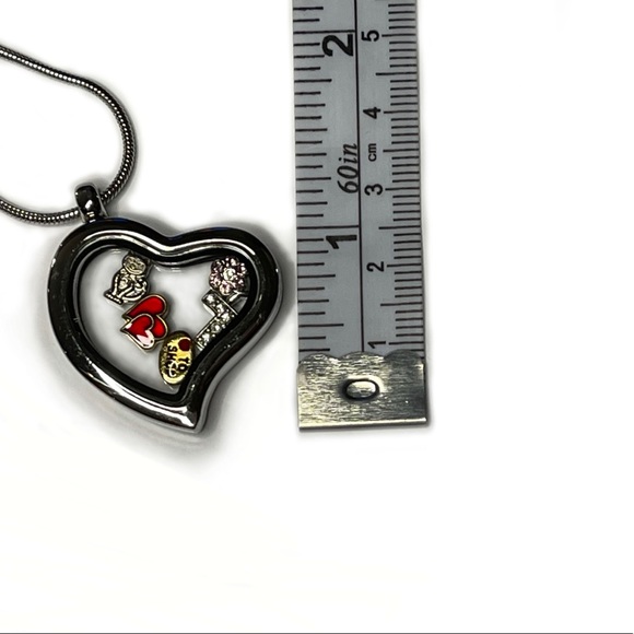 Floating Charms Heart Necklace - Picture 6 of 6